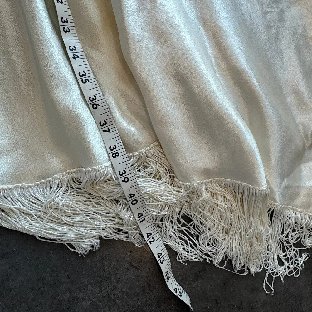 Vintage Y2K Marshall-Rousso Antique White Embroidered Lace Wedding Dress Small - Picture 10 of 10